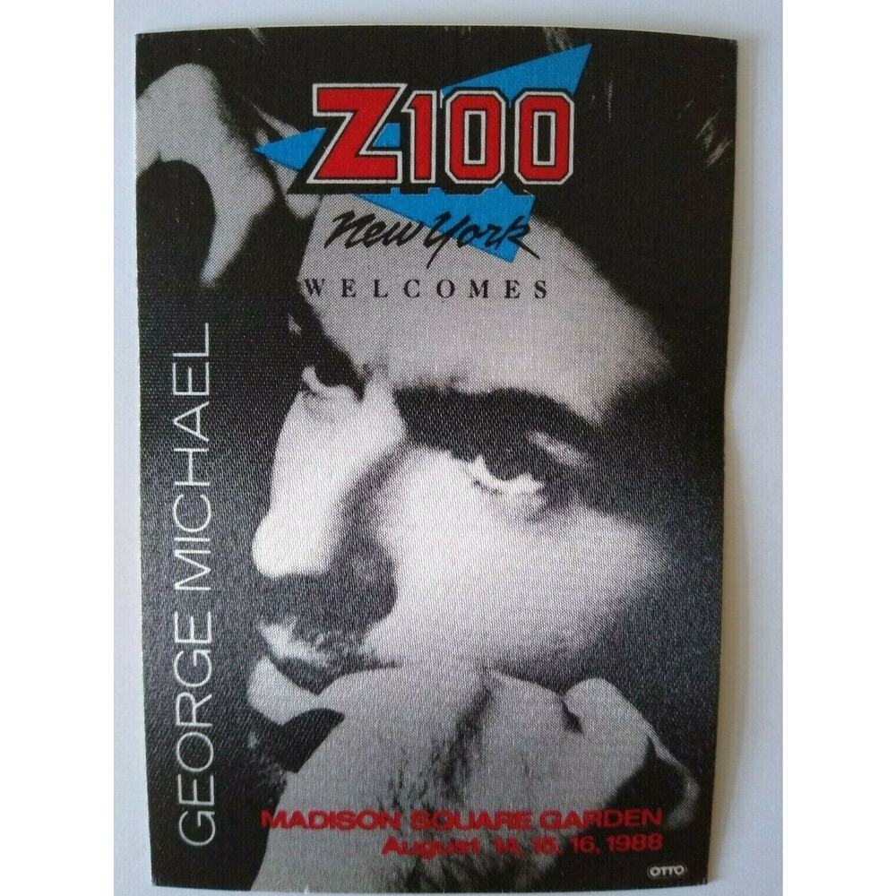 George Michael Backstage Pass New York Madison Square Garden Original 1988 Pop